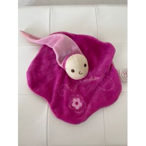 Doudou Peluche Un R&ecirc;ve De B&eacute;b&eacute; Rose Bonnet - Occasion