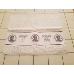 Serviette De Toilette Blanche Complices Zinedine Zidane 80 X 45 Cm World Champion Home Wear 100% Coton - Occasion