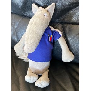 Peluche doudou Petit Loup foot numéro 9 Auzou 30 cm - Auzou - Occasion