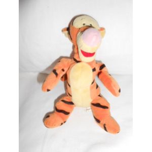 Doudou Peluche Tigrou Bille Dans Le Corps Truffe Rose Bouche Rouge 17cm Assis Disney Nicotoy Simba Toys Dickie - Occasion