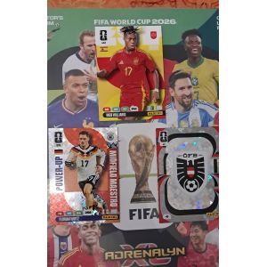 Lot De 3 Images Panini Adrenalyn Xl Fifa 2026 Couoe Du Monde - Occasion