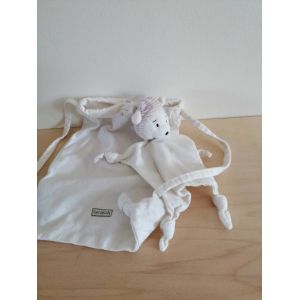 Doudou ours sac blanc sergent major - Occasion