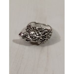 Bague Tête D Aigle,Métal Argenté - Occasion
