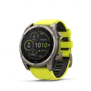 Garmin Fenix 8 Sapphire Solar Titane 51mm Graphite Gris - Occasion