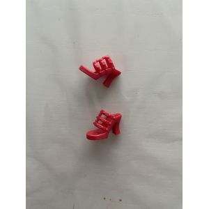 Paire de chaussures roses &agrave; brides &ndash; Poup&eacute;e Winx Club (Mattel / Giochi Preziosi) - Occasion