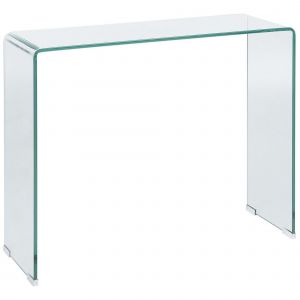 Table Console En Verre Transparent Kendall - Occasion