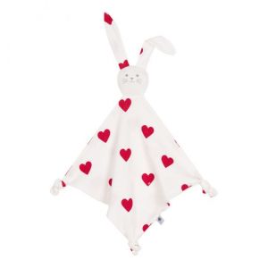 DOUDOU PELUCHE LAPIN COEURS PETIT BATEAU JOUET BEBE NAISSANCE MIXTE - Occasion