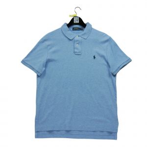 Reconditionné - Polo Manches Courtes Homme Bleu Clair - Taille L - Homme - Bleu Clair - Occasion
