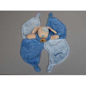 Doudou Chien Plat Bleu Baby Nat - Occasion