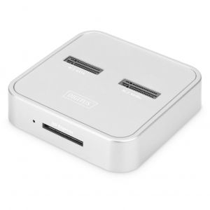 Digitus Station d'accueil avec baies M.2 pour SSD NVMe + SATA et lecteur de carte SD Express, USB-C - Occasion
