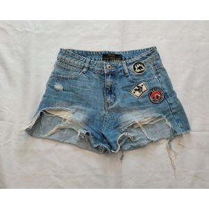Short En Jean Femme Style Destroy Taille M Marque Realty Jeans Denimart - Occasion
