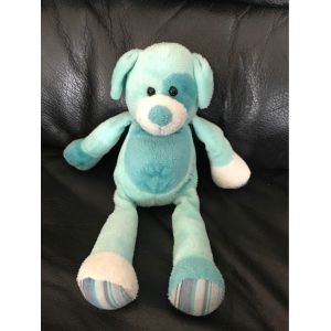Doudou Chien Bleu Turquoise Baby Nat 26cm - Occasion