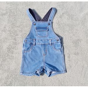 Salopette Short En Jean Kiabi 9 Mois, Très Bon État - Occasion