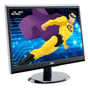 Ecran PC 21.5" AOC e2250Swdak 215LM00019 LED VGA DVI Audio WideScreen 16:9 VESA - Occasion