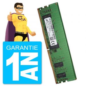 8Go RAM DDR4 PC4-21300U Micron MTA9ASF1G72PZ-2G6D1SG DIMM PC Bureau - Occasion