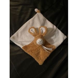 Doudou Plat Lapin Happy Horse Rabbit Tuttle Beige Blanc 24 Cm - Occasion