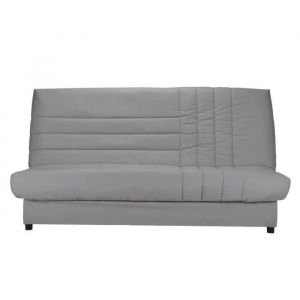 Comfort Bultex Banquette Clic-Clac 3 Places - Tissu Gris - Made In France - L 192 X P 95 Cm - Beija - Occasion