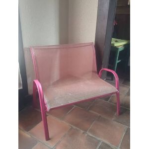 Petite Banquette Rose Pour Enfant - Occasion