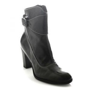 Reqins Bottines À Talons En Cuir Verni Gris Souris - 38 - Occasion