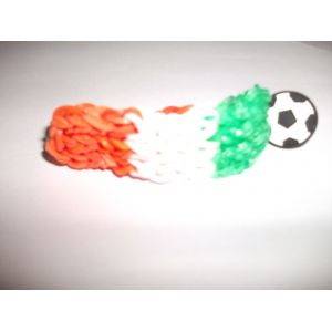Bracelet Loom Bands Drapeau C&ocirc;te D'ivoire - Occasion