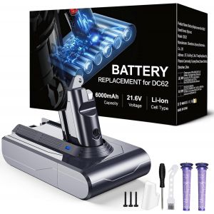 6000Mah Batterie Pour Dyson V6 Dc62 Dc59 Dc61 Dc58 Dc72 Dc74 Aspirateur À Main Remplacement Batterie Pour Dyson Sv03 Sv05 Sv06 Sv07 Sv09[Dyson3167] - Occasion