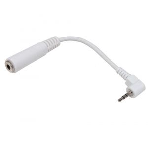 Aerzetix: C&acirc;ble cordon adaptateur coud&eacute; jack 3.5mm femelle vers jack 2.5mm m&acirc;le 10cm - Occasion