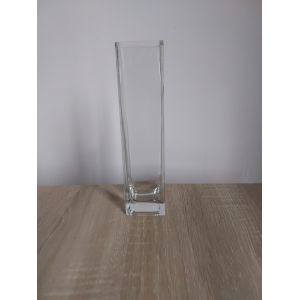 VASE haut en VERRE forme carré - Occasion