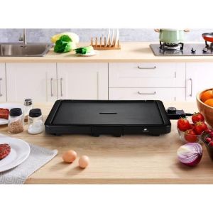 CONTINENTAL EDISON Plancha Electrique PL51 - Grande Surface de Cuisson - 2200W - Noir - Occasion