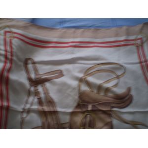 Foulard Richel Paris * 100% Silk Soie * &Eacute;quitation - Occasion