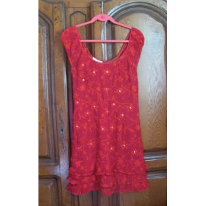 Robe Rouge René Derhy - Taille - Occasion