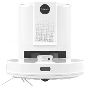 Ultenic T10 Aspirateur robot avec station de vidage automatique 3000pa Aspirateur et vadrouille 2 en 1 Navigation LDS Auto Carpet Boost 280 minutes d'autonomie - Blanc - Occasion
