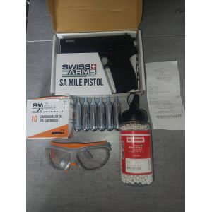 Pistolet Airsoft 6mm 0.9 Joule Swiss Arms Sa Mile Pistol - Occasion