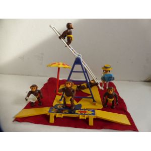 Playmobil 3726 Numéro Des Singes Acrobates Cirque Romani Vintage - Occasion