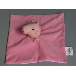 Doudou cochon plat rose Peppa Pig Sambro - Occasion