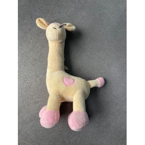 Doudou Peluche Girafe Arthur Et Lola Beige Et Rose - Occasion