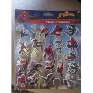 Planche De 22 Stickers En Mousse Spiderman - Occasion