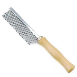 Peigne À Cheveux Buster Pour Animaux De Compagnie Avec Manche En Bois Peigne À Une Rangée En Acier Inoxydable Peigne À Une Rangée Pour Chat Et Chien Grand Peigne À Une Rangée Avec Manche En Bois- - Occasion