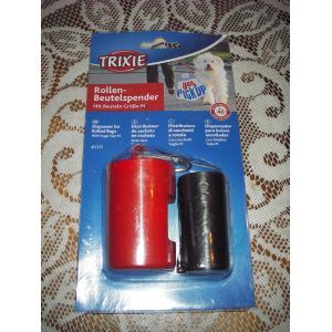 Distributeur De Sachets En Rouleau Plastique Avec Sacs ( 2 Rouleaux De 20 Sacs Plastiques )Pour Ramassage Excr&eacute;ments Canins ,Taille M : 3 Litres ,Distribution Des Sachets Par L'ouverture Lat&eacute;rale . - Occasion