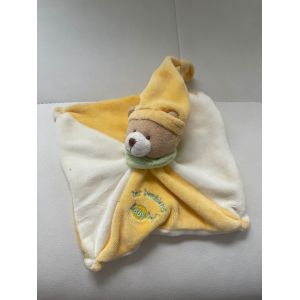 Doudou Peluche Ours Jaune Baby Nat Petit Model - Occasion