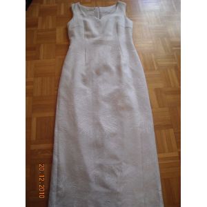 Robe De Cérémonie Paz Torras Taille 42 Bleu Gris - Occasion