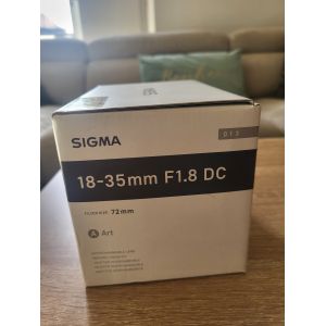 Sigma 18-35mm f/1.8 ART, monture Canon EF. - Occasion