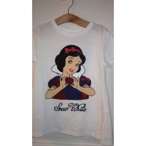 Magnifique T-Shirt Fille Disney Blanche Neige Avec Sequins Taille 7/8 Ans Neuf Idée Cadeau - Occasion