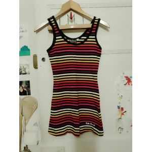Robe Moulante Rayée Colorée 30 Xxxs Little Marcel. - Occasion