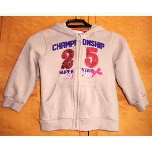 Sweat Kidkanaï 4 Ans À Capuche Beige Zippé Pour Enfant Fille - Occasion