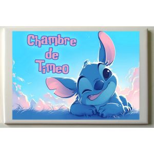 Jolie décoration de chambre enfant chambre de Timéo modèle Stitch V2 idée cadeau noël naissance neuve - Occasion