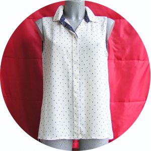 Chemisier Plissé Zara 38 Plumetis - Occasion