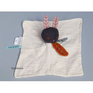 Doudou lapin plat lange Apr&egrave;s la pluie Moulin Roty - Occasion