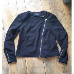 Veste Matelass&eacute;e Fermeture &Eacute;clair Noire Etam 40 - Occasion