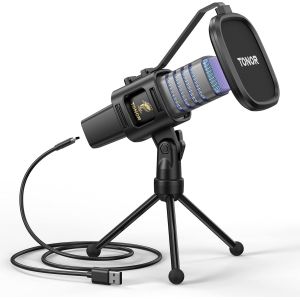Micro Pc Gaming Usb Microphone Condensateur Professionnel Pour Streaming Podcast Studio Enregistrement Singing Youtube Gamer Chant Stream, Pour Ordinateur De Bureau Et Laptop Tc30 [GBP6276402] - Occasion
