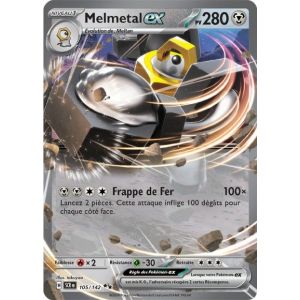 Carte Pok&eacute;mon - Melmetal Ex - 105/142 - Ultra-Rare - Ev7 Couronne Stellaire - Occasion